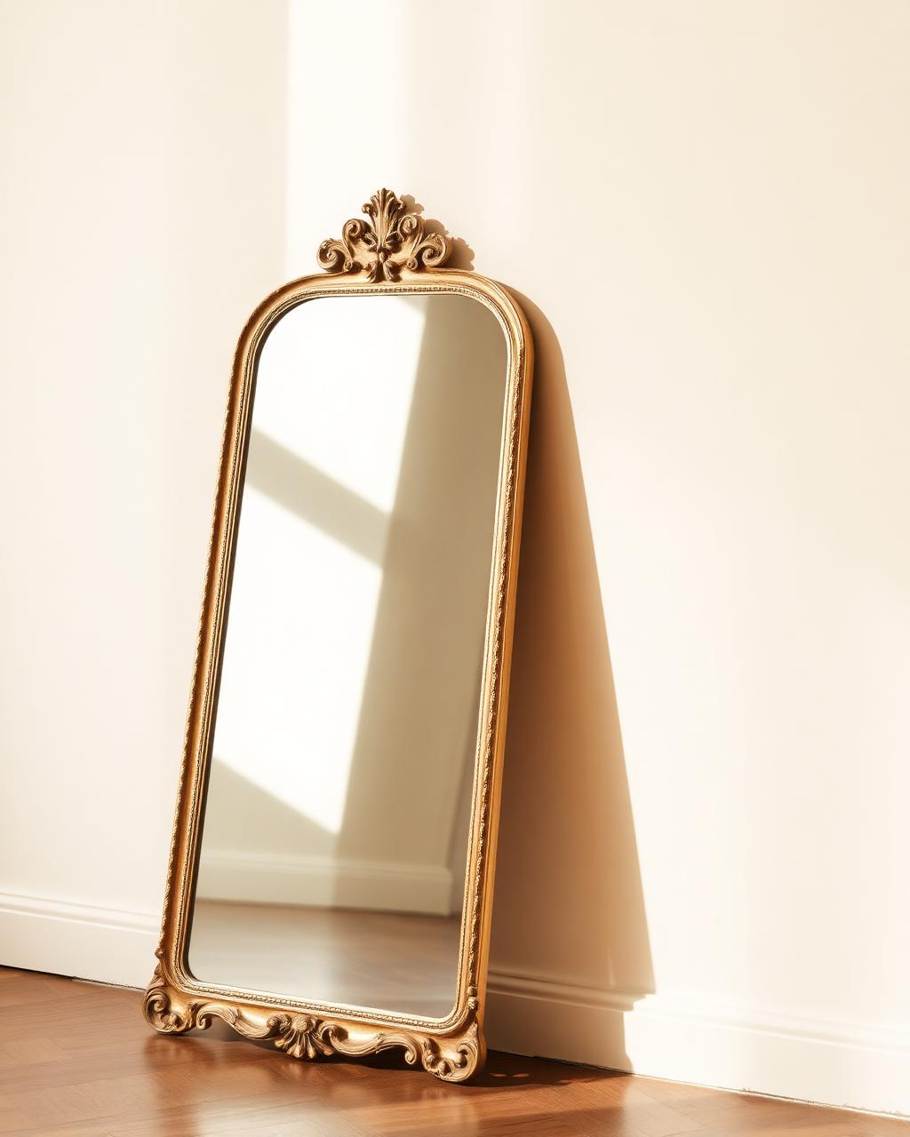 A gilded mirror from a Viennese estate
